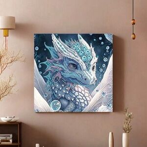Dragon Diamond Painting Kits Art Set 30 X 30cm Partial Drill Jewels New!